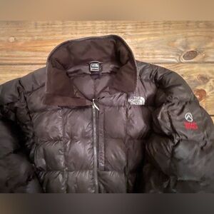NORTH FACE 800 PRO SUMMIT SERIES DOWN JACKET GUC MENS XL BROWN FLAW